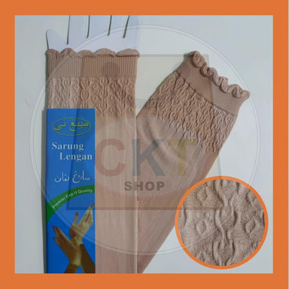 Aurat Sarung Lengan Muslimah Berrenda Premier Export Quality Hand Socks Mulimah Aurat Harga Borong Inner