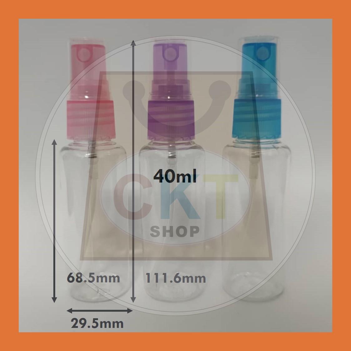 Transparent Empty Spray Travel Bottles Plastic Refillable Cosmetic Containers botol bekas spray Plastic