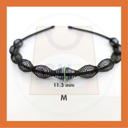 Women Men Unisex Black Hair Band Hairband Steel Metal Cekak Rambut Hitam Besi Gulung Spring Hair Band