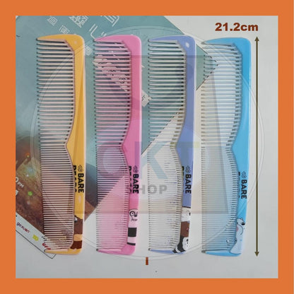Comb Sikat Rambut  2s set Hair Lice Comb Sikat Kutu Plastik Tak Tajam Gadis Lady Cute Cartoon 2 in 1