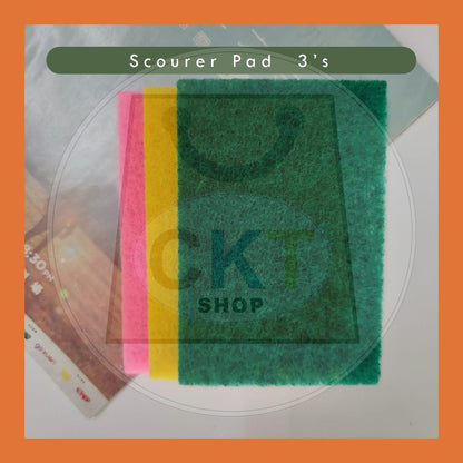 [READY STOCK] Multipurpose Cleaning Polishing Scrubbing Scouring Pads / Span Kain Cuci Pinggan Hijau 1's 3's