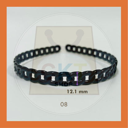 Hairband Plastic Black Headband Cekak Rambut Hitam Hair Band Female Male Unisex Black Hitam Premium Plastic Casual Daily Retro