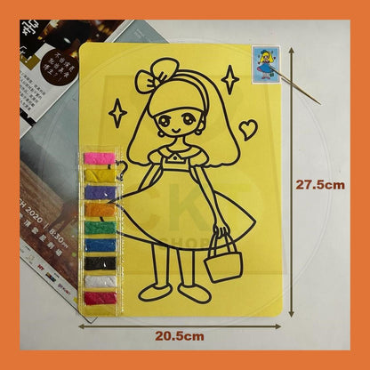 Colourful Scratch Art Card Diy Party Gift Card DIY Children Fun Art Kid DIY Art Craft Kraf Tangan