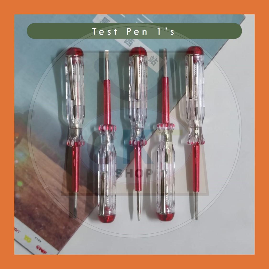 Professional Test Pen Pen Ujian Elektrik High Quality TEST light dan screw tak senang patah Flathead