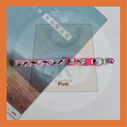 [READY STOCK] Adjustable Pet Collar With Bell Safety Buckle Adjustable Kitten Puppy Collar Neck Accessories