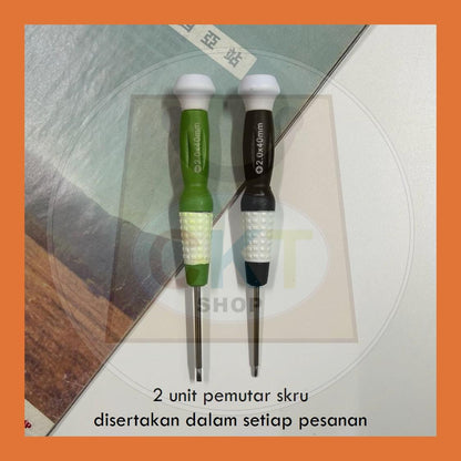 【Produk Baru】Set Pemutar Skru 2 dalam 1 – (+) & (–) Kepala 2.0 x 40mm | Screwdriver Set 2PCS