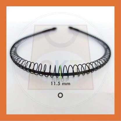 Women Men Unisex Black Hair Band Hairband Steel Metal Cekak Rambut Hitam Besi Gulung Spring Hair Band