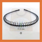 Women Men Unisex Black Hair Band Hairband Steel Metal Cekak Rambut Hitam Besi Gulung Spring Hair Band