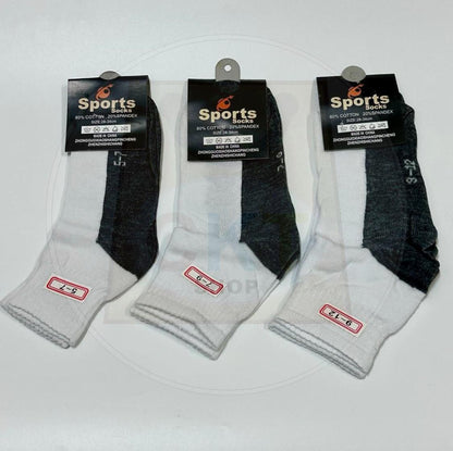 Student Unisex School Black Socks Size S to XL Sarung Kaki Stokin Sekolah Kerja Keje Warna Putih Murah Cotton Stokin Plain Summer Ankle