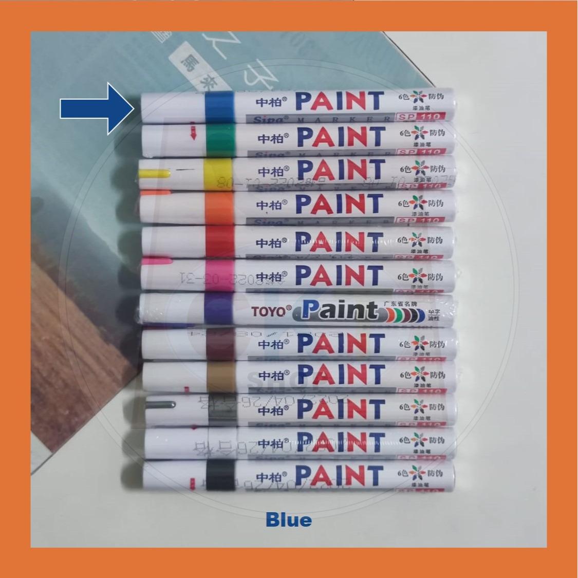 Paint Marker Colourful Drawing Marker Pen Acrylic Permanent Oil Base Waterproof Quick Dry Artwork Marker Tyres Tayar Wor