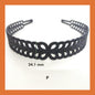 Hairband Plastic Black Headband Cekak Rambut Hitam Hair Band Female Male Unisex Black Hitam Premium Plastic Casual Daily Retro