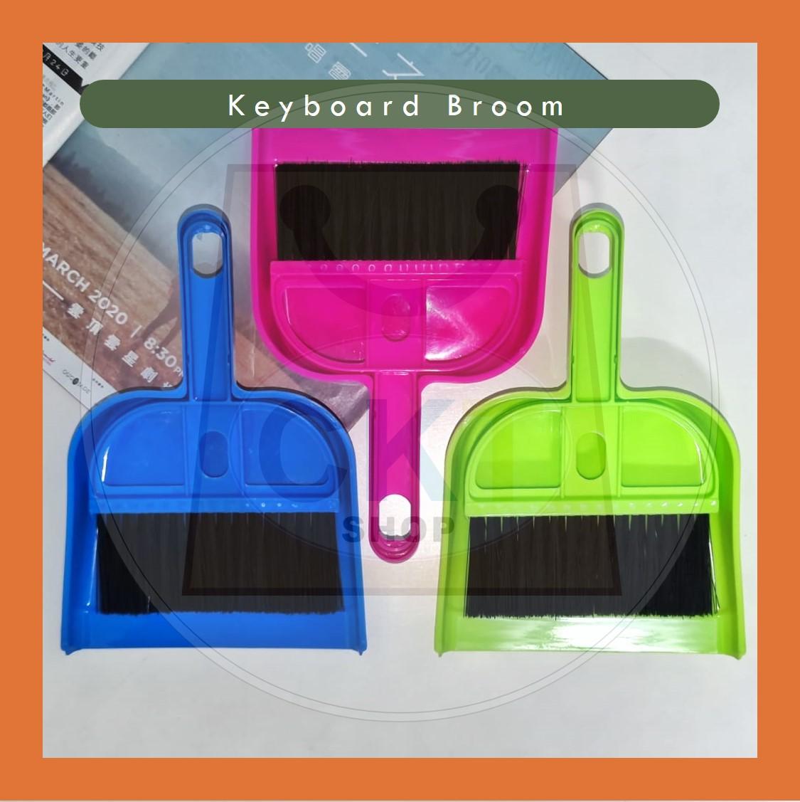 [READY STOCK] Sweep Cleaning Brush / Keyboard Brush / Small Broom Dustpan Set / Mini Broom / Penyapu dan Penyodok Kecil
