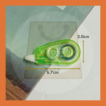 QiTu Mini Glue Tape Roller 6mm x 5m Dotted Glue Tape Double Side Tape Glue Student Office Stationery Gam Gum Glue