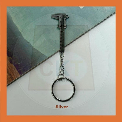 Portable Mini Vernier Caliper Keychain Style Simulation Model Ruler Vernier Caliper