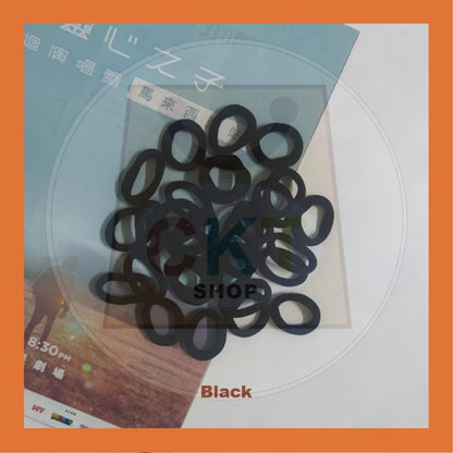 Korean Colourful Rubber Hair Ties Fashion Hairband Getah Rambut Hair Accessories Rope Ring Elastic Hairband Ponytail