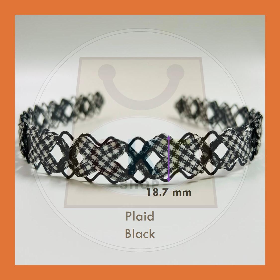 Women Men Unisex Black Hair Band Hairband Steel Metal Cekak Rambut Hitam Besi Gulung Spring Hair Band
