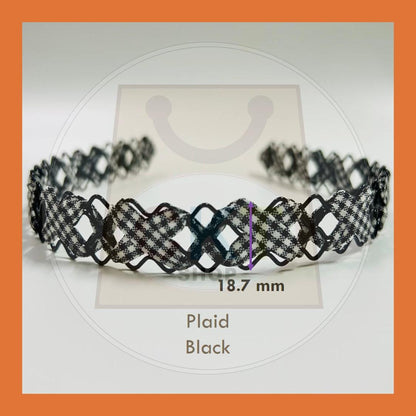 Women Men Unisex Black Hair Band Hairband Steel Metal Cekak Rambut Hitam Besi Gulung Spring Hair Band