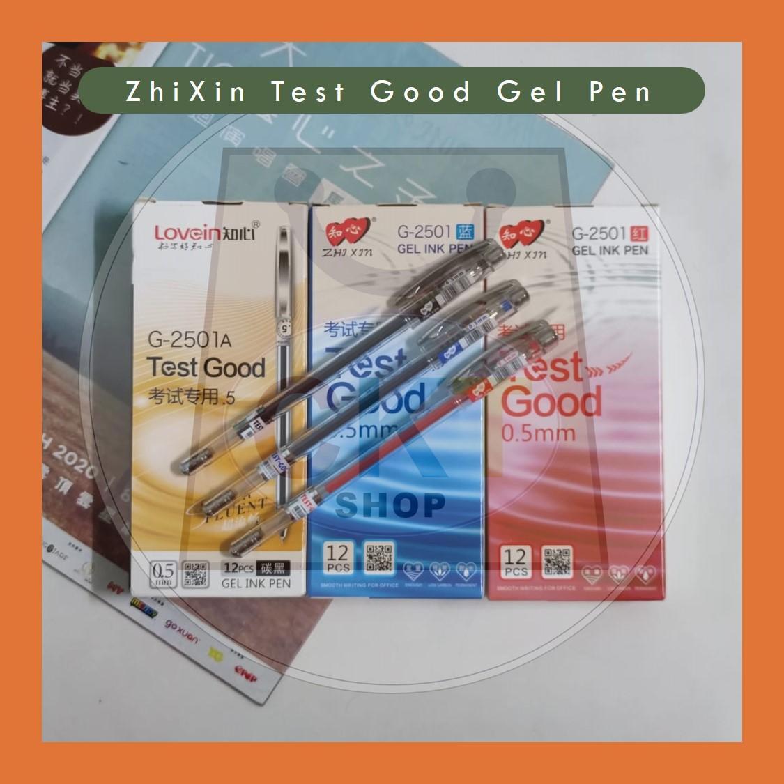 ZhiXin Test Good Gel Pen G-2501 0.5mm & Gel Ink Pen Refill