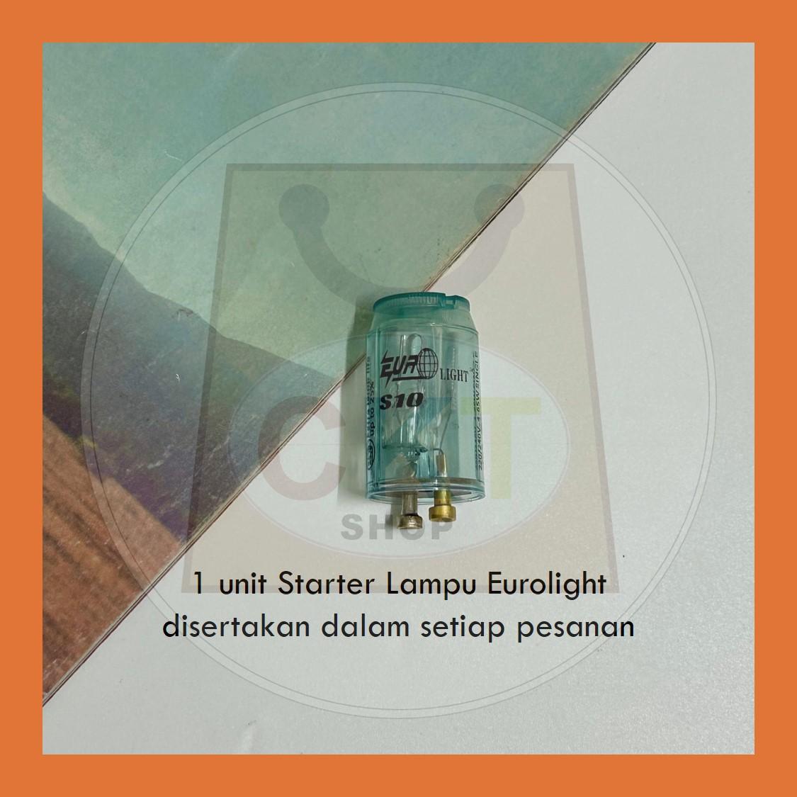 Starter Lampu Philips Eurolight S10 4-65W Fluorescent T8 4ft 2ft Light Tube Kalimantang Round Single Double