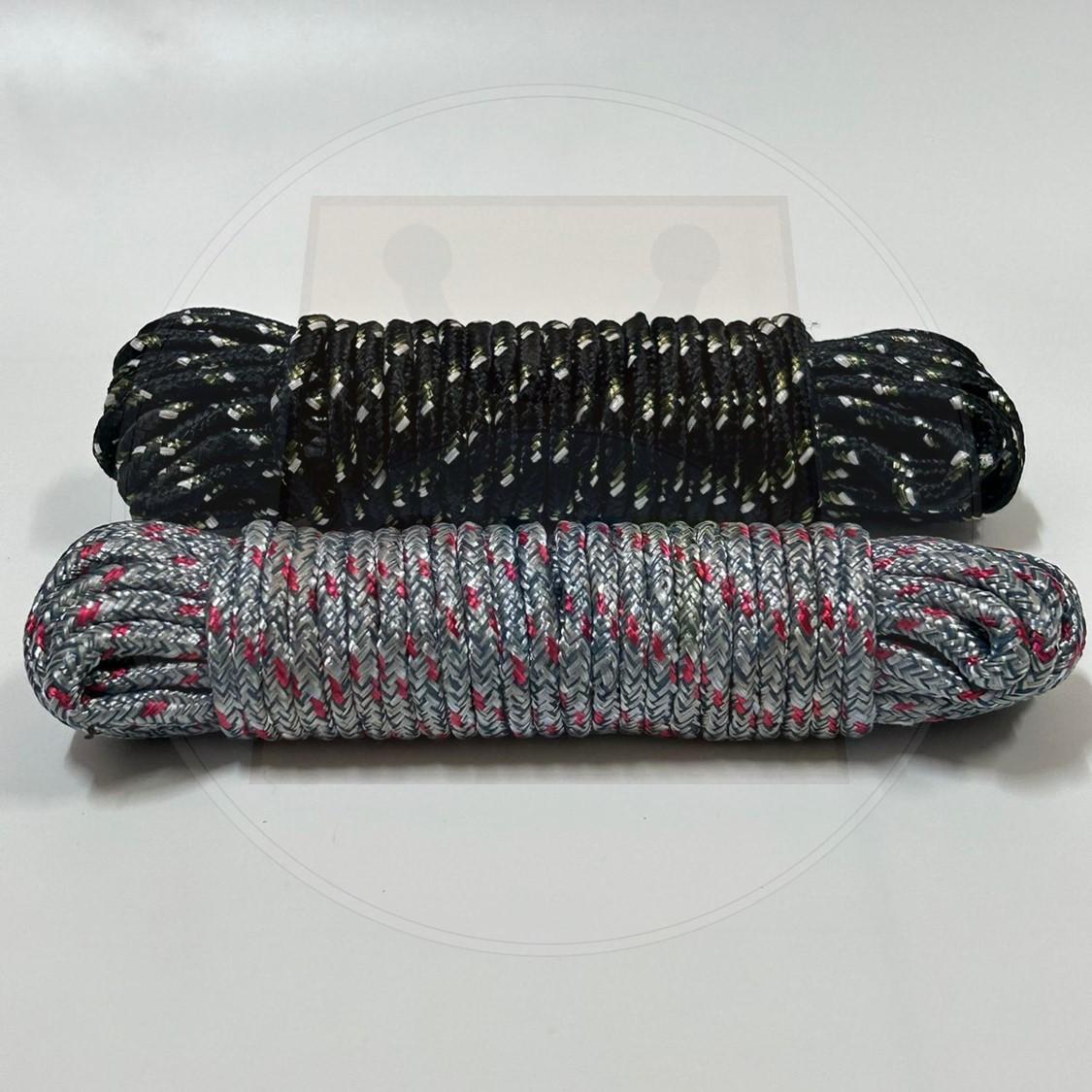 Tent Rope 10m Tali Khemah Multi-functional Nylon Anti-slip Wind-proof Clothesline 10 meter Outdoor Sun Drying Rope