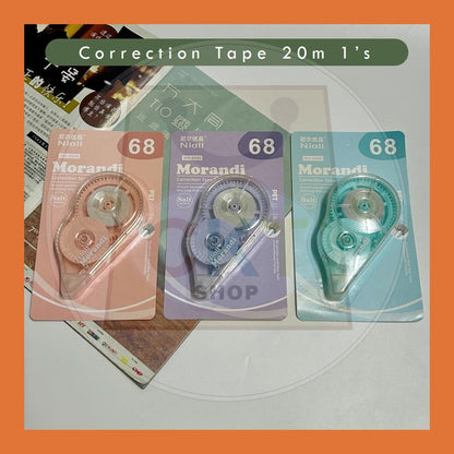 Long Length Economy 20mx5mm 9023 Correction Tape 20m x 5mm Anti Break Smooth Correction Tool Pemadam Pen Eraser